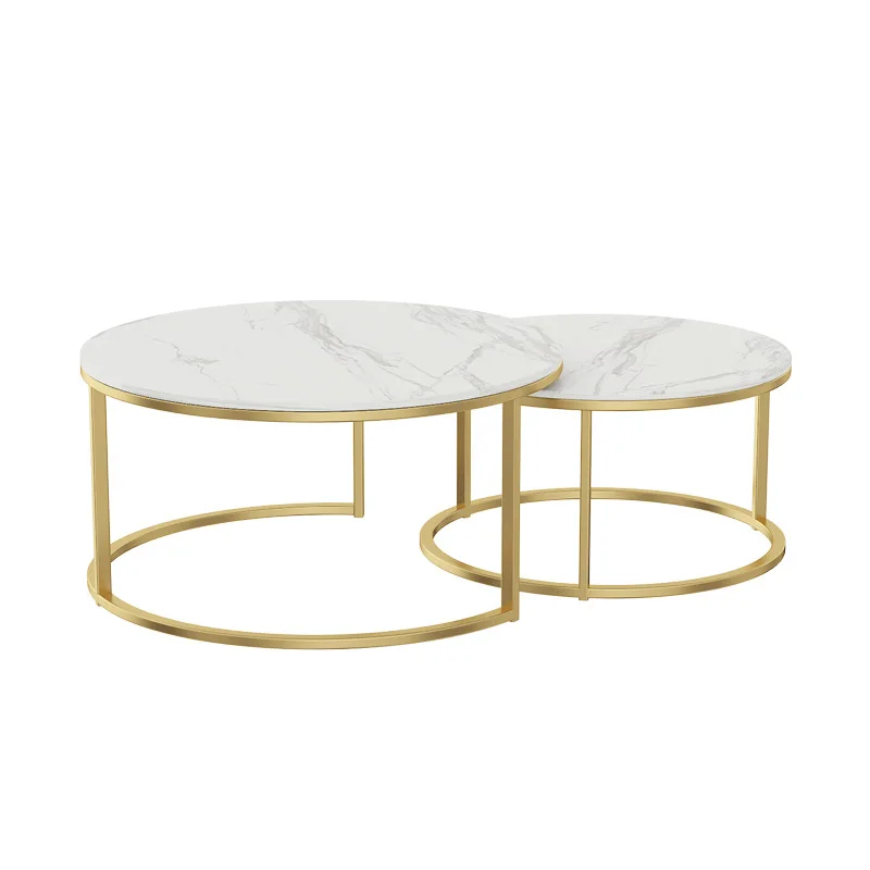 Modern mid-century white and black coffee table living room stainless steel wooden rectangular black vintage nordic furniture
