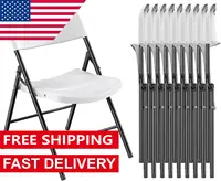 650 Weight Limit Heavy Duty Plastic Folding Chair with Reinfoced Steel Frame for Indoor and Outdoor, Wedding, Party, Restaurant 1