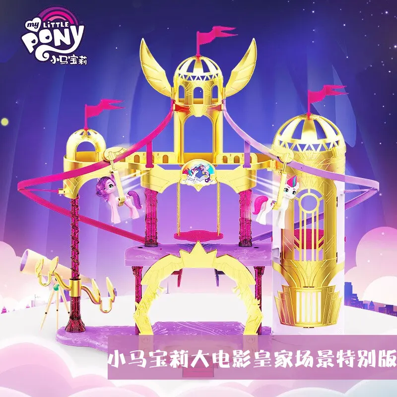 

Hasbro My Little Pony Royal Scene Set Princess Castle F2156 F2035 Play House Doll Gifts Toy Model Anime Figures Collect Ornament