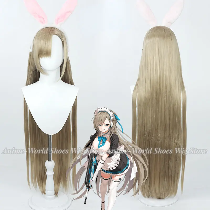 

Itinose Asena Cosplay Wig Blue Archive Linen Straight 100cm Heat Resistant Synthetic Hair Halloween Role Play Party + Wig Cap