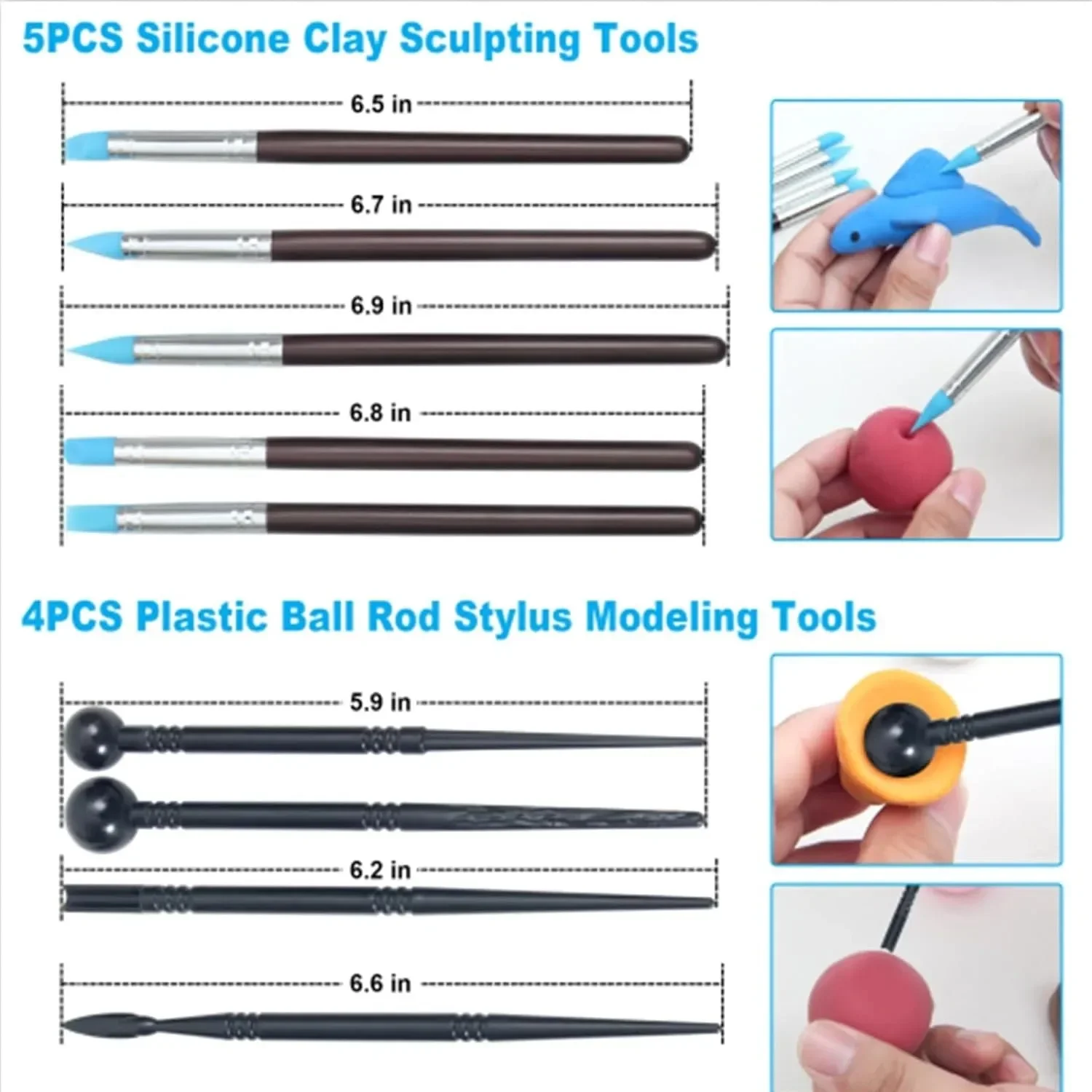 Clay Sculpting Tool Set 4