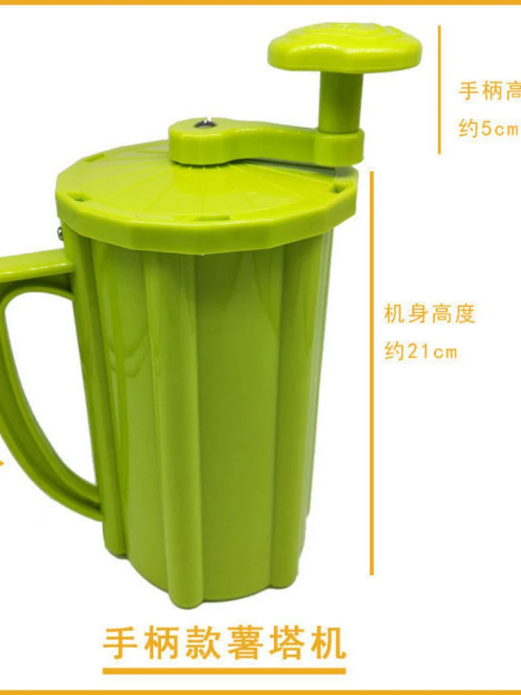 Manual Hand-Cranking Potato Cutter Spiral Potato Slicer Cyclone String Machine Tower Cutting Artifact
