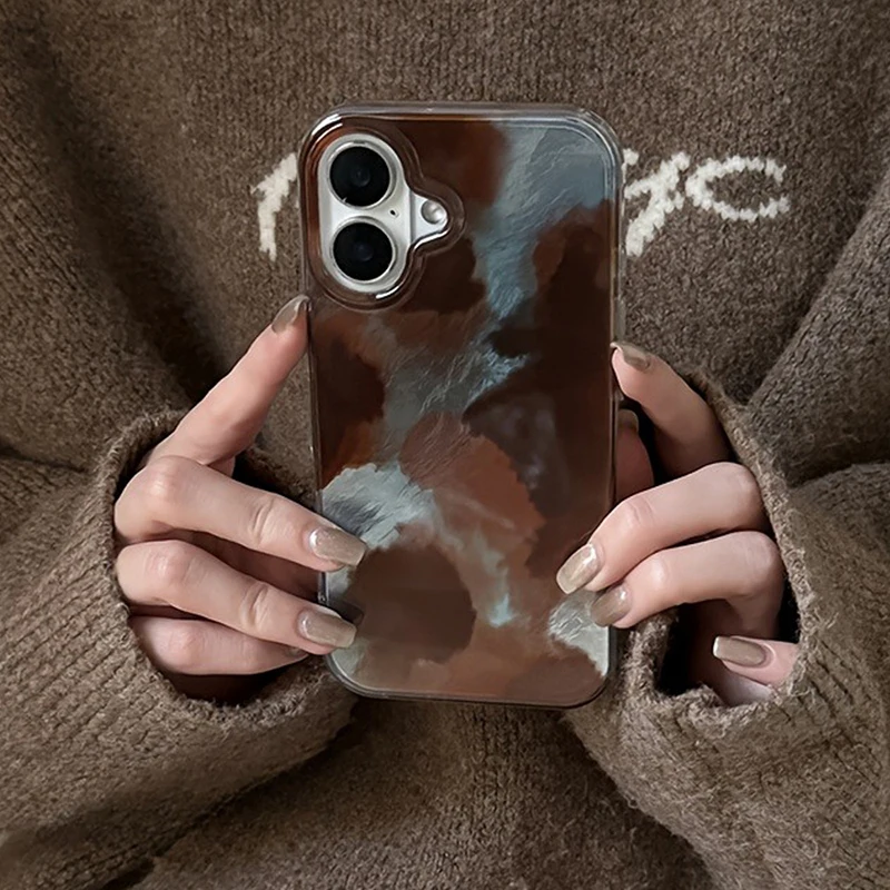 Vintage Coffee Blend Brown Pattern Phone Case - Autumn Winter Collection