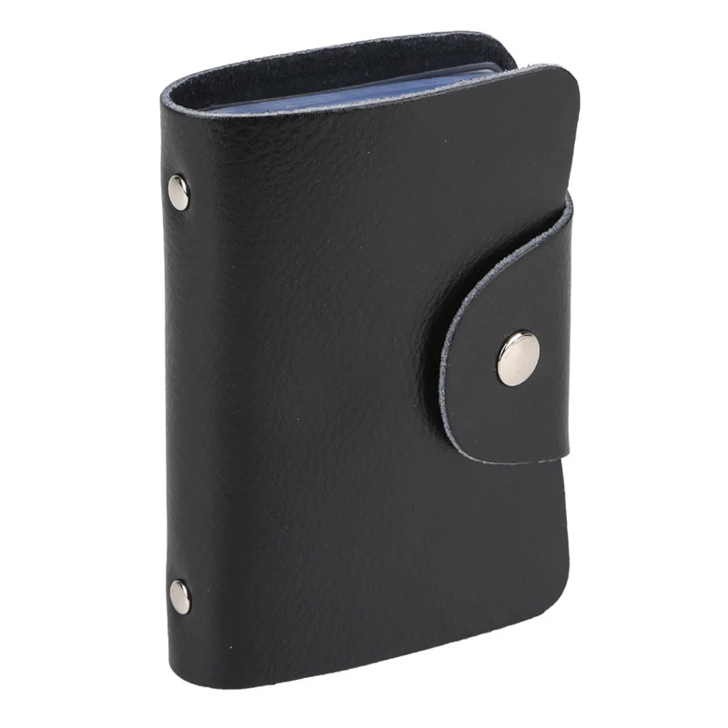 12/24칸 신용카드 홀더 비즈니스 은행카드 포켓 PVC 대용량 카드 현금 보관 클립 오거나이저 케이스 지갑 카드홀더