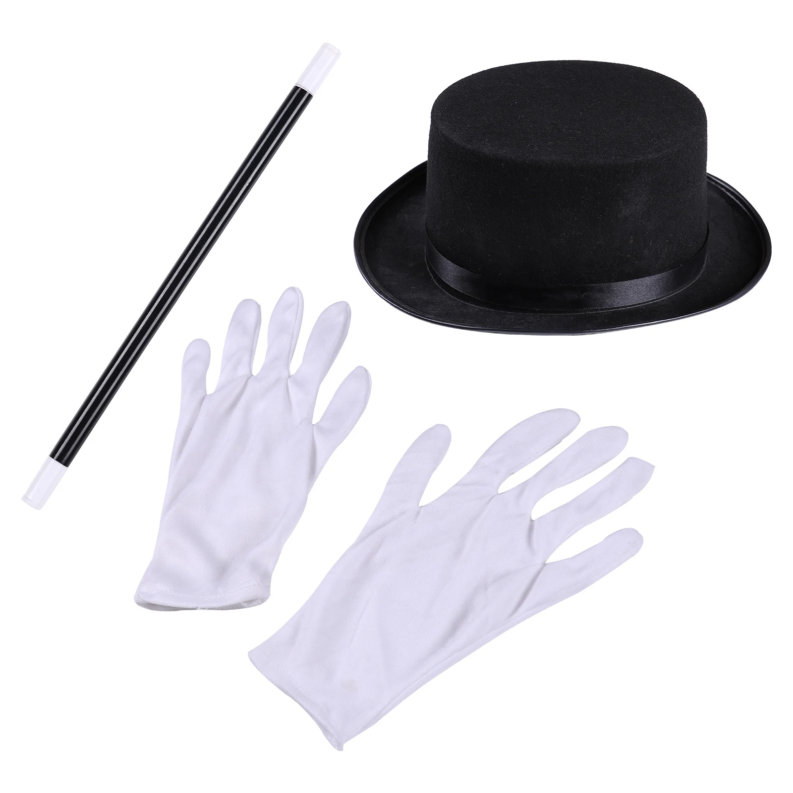 Kids Boys Circus Costume Set Long Sleeve Lapel Tassel Shoulder Tailcoat with Hat Magic Wand Gloves for Halloween Cosplay