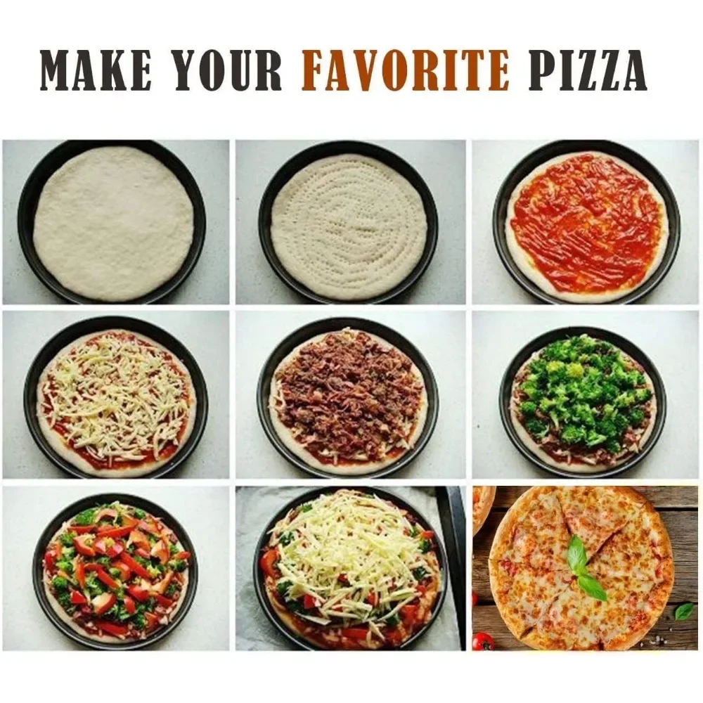 Pizza Bakeware Round Pizza Baking Tray Holes Suitable for Home Dining Kitchen Tools