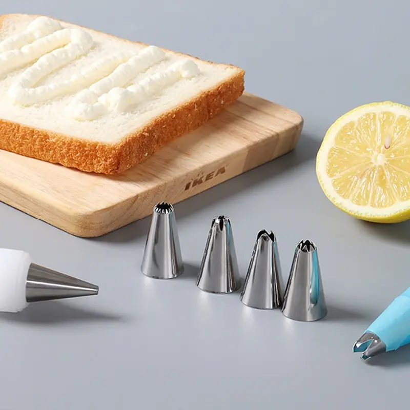 cake icing nozzles 6/12pcs Cream Nozzle Sets Stainless Steel Cake Decorating Tip Icing Kitchen Baking Tools Accessories