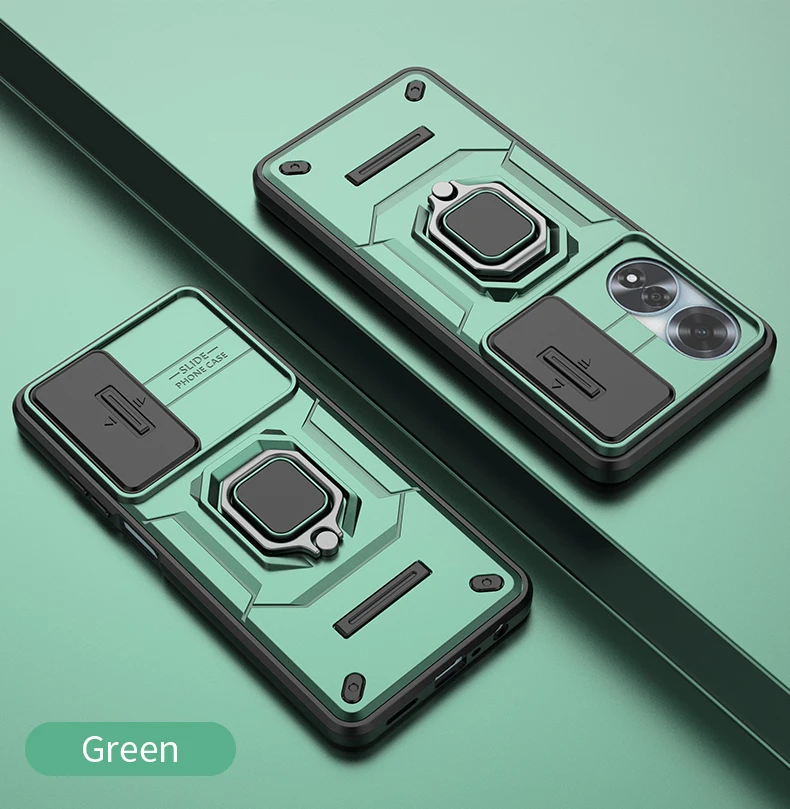Armor Stossfest Hülle Fir OPPO A60 A79 4G Schutzhülle Ring Magnéithalter Coque Fundas Capa_voghion.com