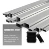 Plastic Square Tubing Tube Insert Blanking End Caps 50mm 2 inch 4 Pcs 2