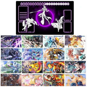 디지몬 플레이매트 레이디 데비몬 워 그레이몬 시리우스몬 누메몬 비몬 DTCG TCG CCG 트레이딩 카드 게임 매트 마우스 패드 고무 및 무료 가방