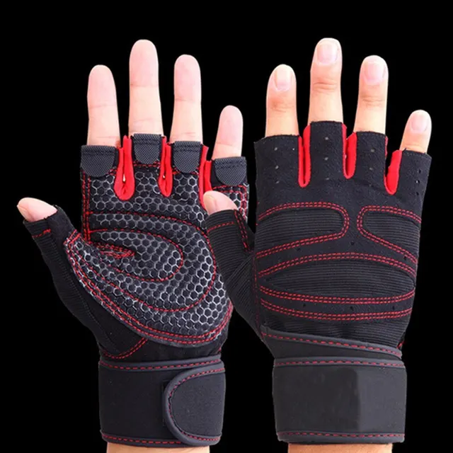 Fitness Half Finger Gloves Men And Women Wrist Guard Sports Dumbbell Riding Non Slip Horizontal Bar Exercise Training 1