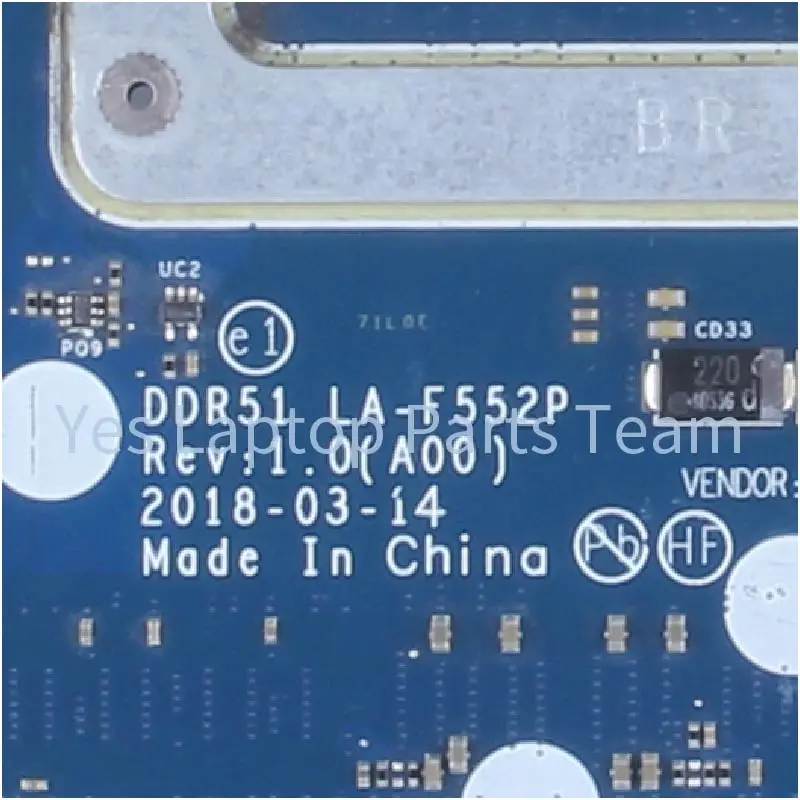 Placa Base Para Portátil DELL Alienware 15 R4 17 R5, DDR51, LA.