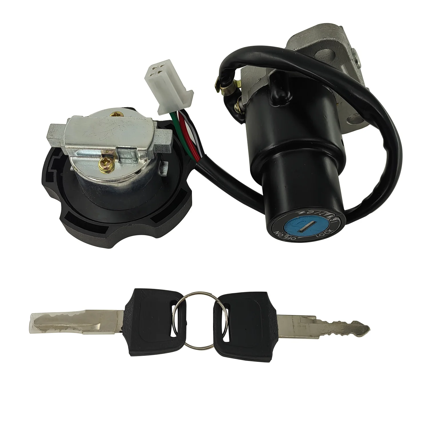 Motorcycle Ignition Switch Gas Tank Fuel Cap Ignition Switch Lock Key For Yamaha XT600 1990-1995 XT225 DT200 DT200R 1991-1994 TW200 2003 -