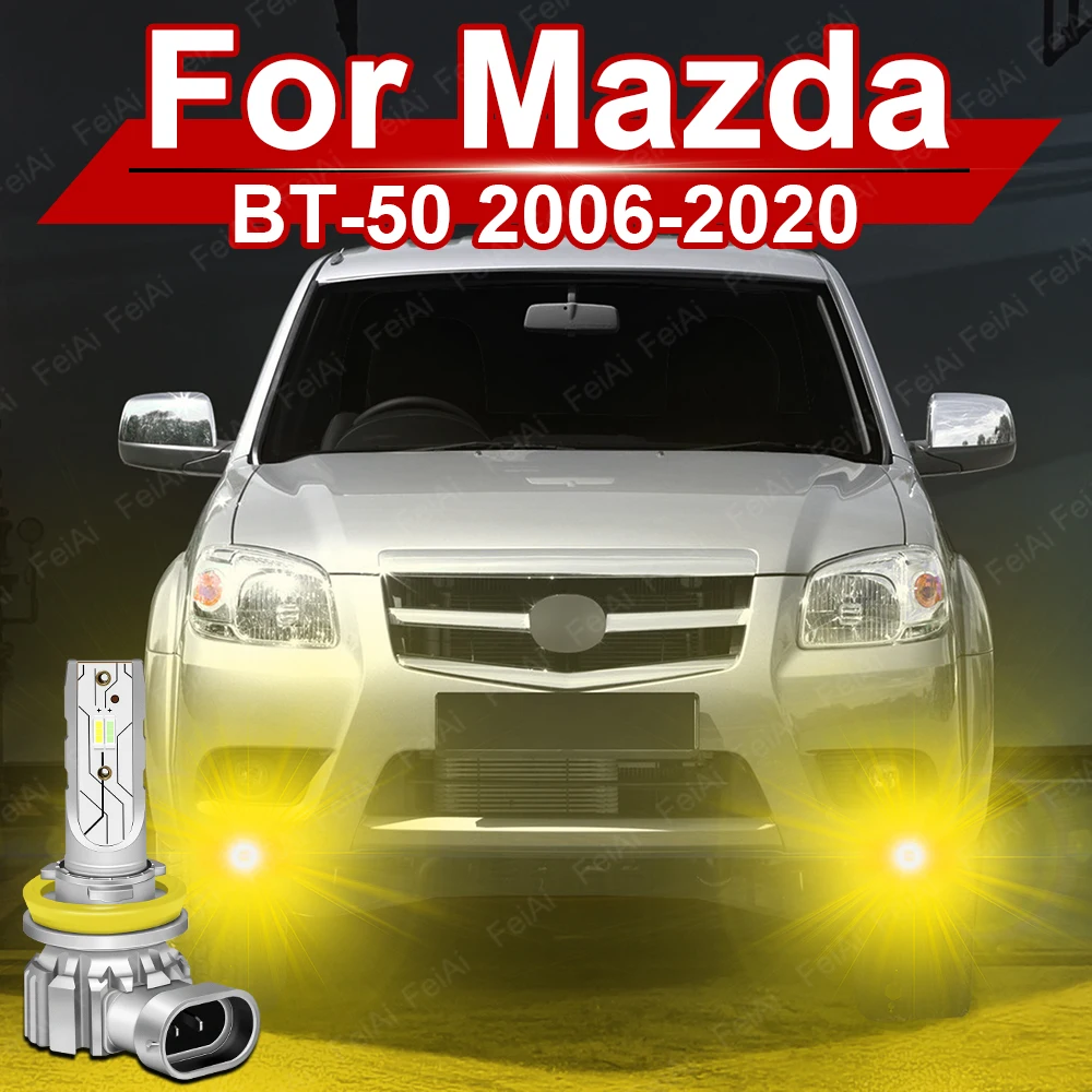 마쓰다 BT-50 BT50 안개등 듀얼 컬러 LED 전면 안개등 2006-2020 201..