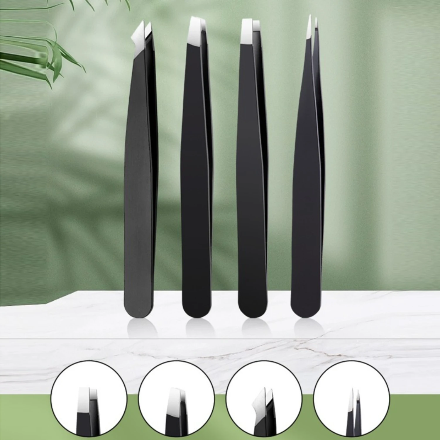 Multifunctional Fashionable Eyebrow Tweezers Set, Alcohol-Free Facial Hair Removal Makeup Tools