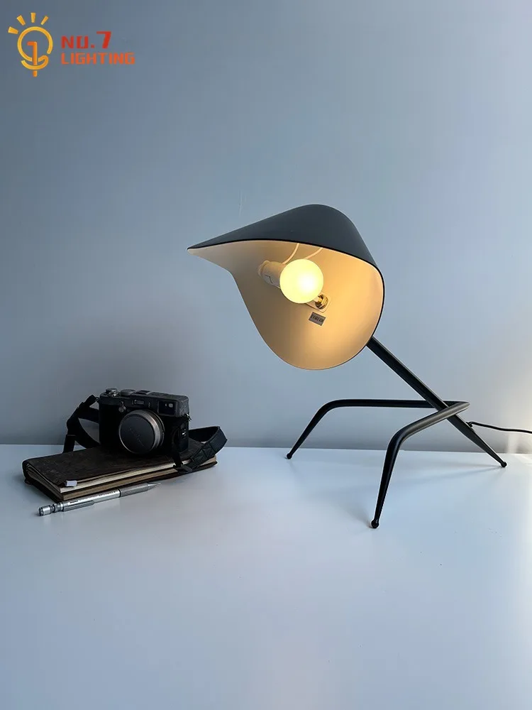 

Designer Industrial Dawn Spider Serge Mouille Table Lamp LED E14 Adjustable Desk Light Bedroom Bedside Office Reading Study Cafe