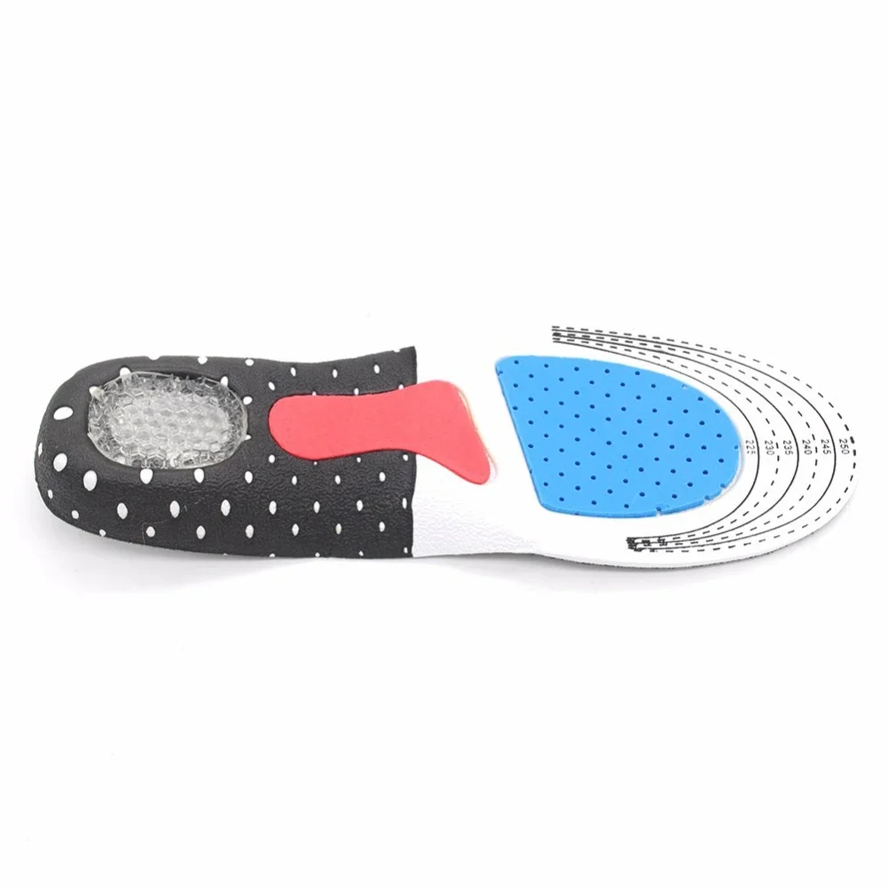 Silicone Arch Support Shoes Insoles Breathable Orthotic Cushion Inserts (L)