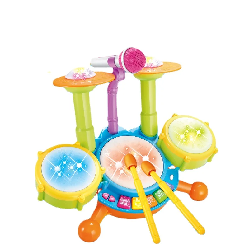 Zl Baby Toys Early Childhood Education Music Drum Children's Music Toys Hand Drum rainbow lollipop drum orff musical instruments children s music percussion toys kindergarten early education teaching aids