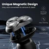 Sejoy Electric Shaver Razor For Men Rotary Wet Dry Rechargeable Cordless  High Quality 3D Floating Cutter Head 3