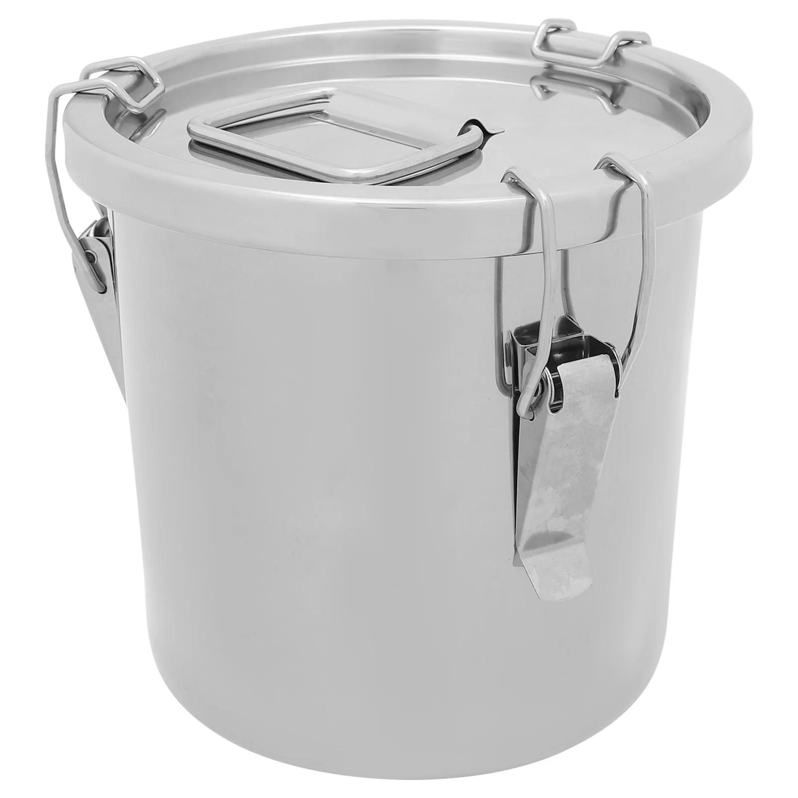 

Fryer Grease Bucket Bean Canister Stainless Steel Sealed Flour Storage Tea Jar Milk Jug