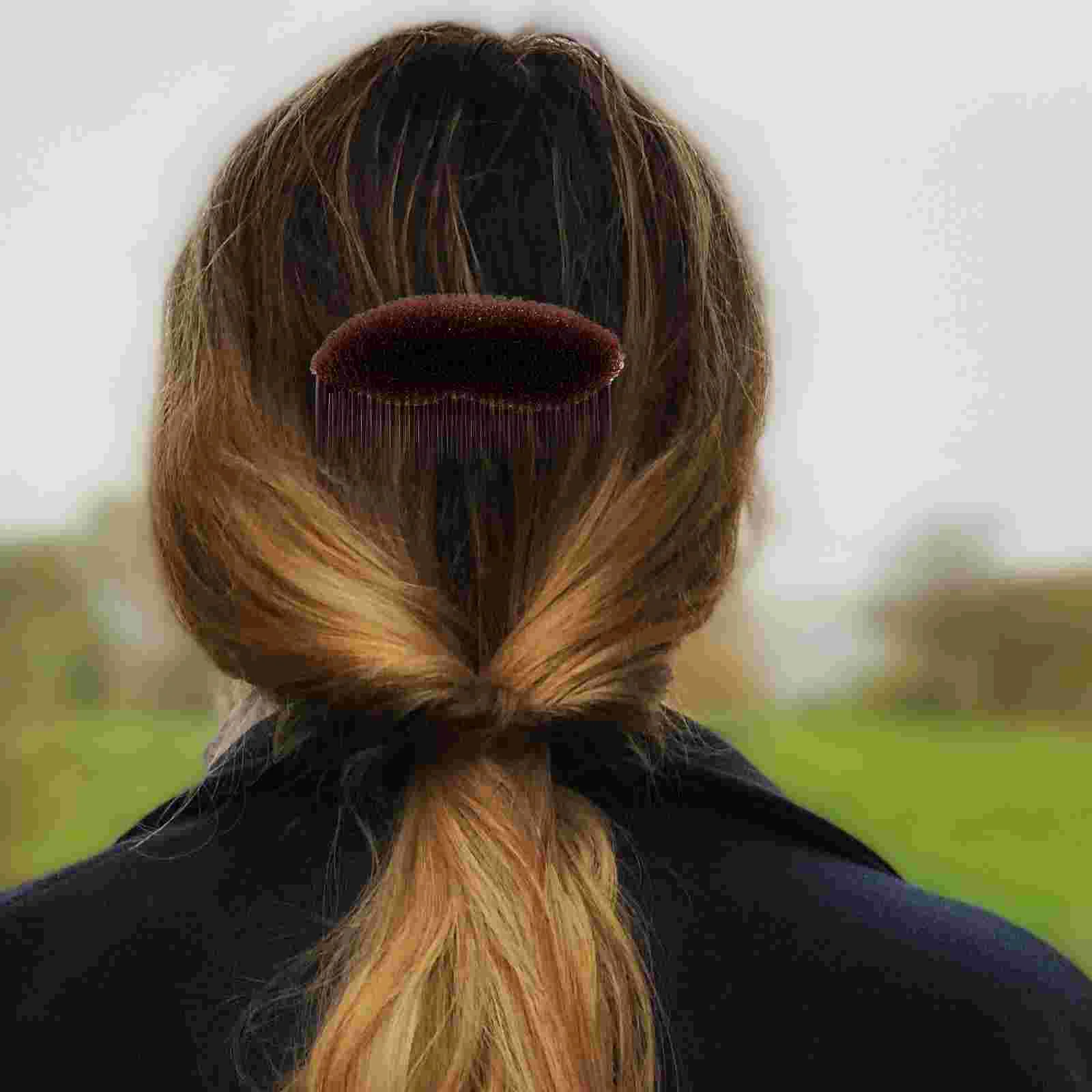 4 Pcs Volume Insert Hair Comb Clips for Bun Maker Korean Style Topper Accessories Safe Material Lasting Use Hairstyle