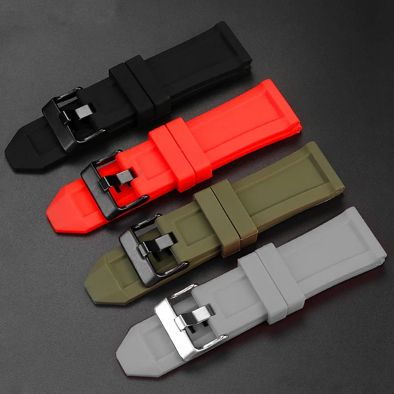 Cheap Elegant Silicone 22 mm Watches Band DZ1458_K0022521 main image 0