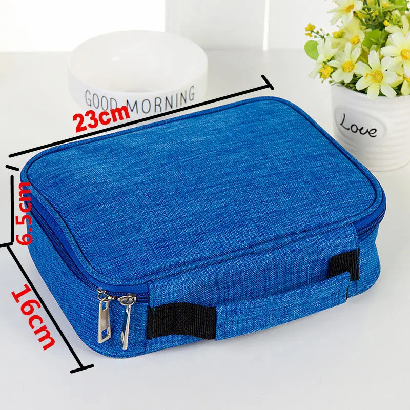 

72 Hole 3 Layer Detachable Canvas Pencil Case Art Painting Drawing Pen Stationery Box Zipper Storage Bag Organizer Kids GIft
