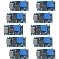 MT3608 Adjustable Voltage Regulator Pack - 10pcs Boost Converter Modules with Micro USB Type - C Connection - 2A (10pcs type C)