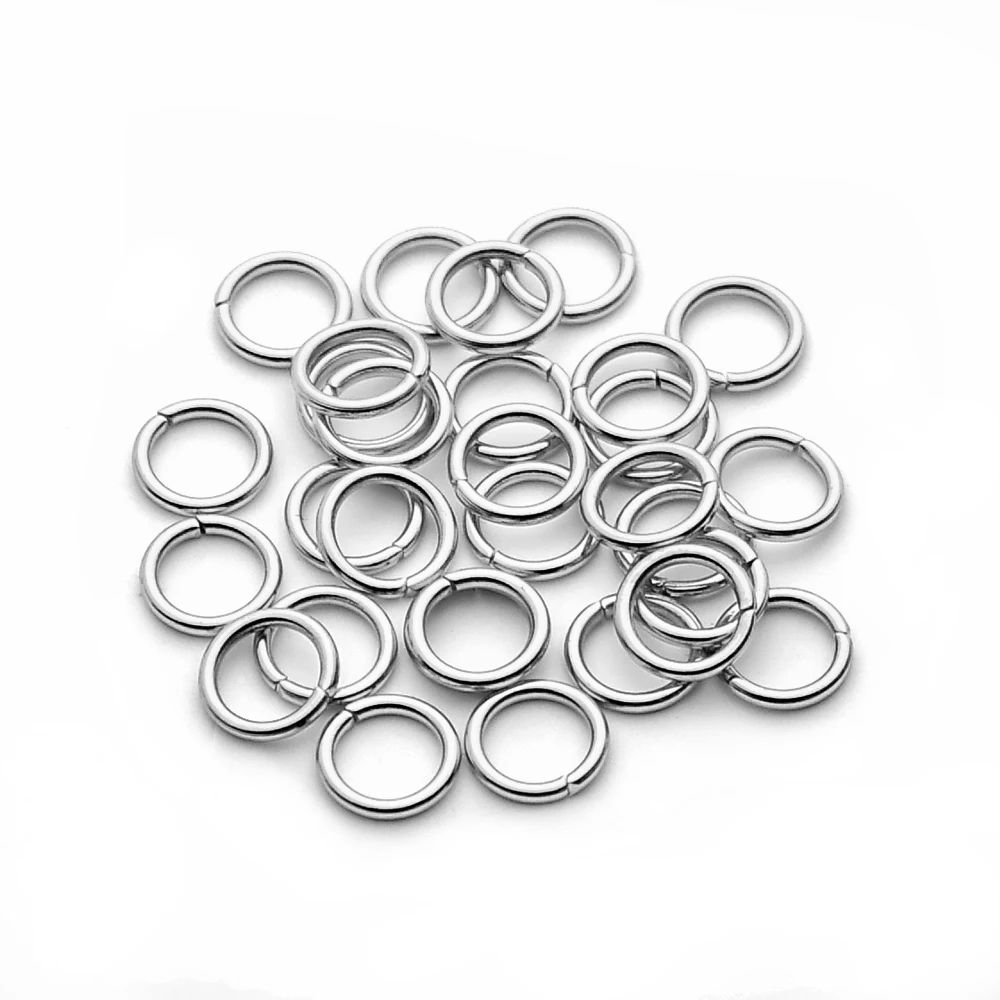 50-200 teile/los Edelstahl Offene Biegeringe 4 5 6 8mm Split Ringe Anschlüsse DIY Halskette Schmuck, der Entdeckungen Zubehör – Detail 5