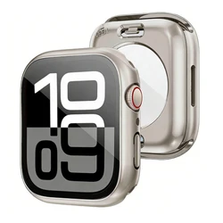 Ultimate 3 - in - 1 Waterproof Apple Watch Case with 360° Protection and Tempered Glass Cover - 40mm Series 4 5 6 SE (Titanium color)