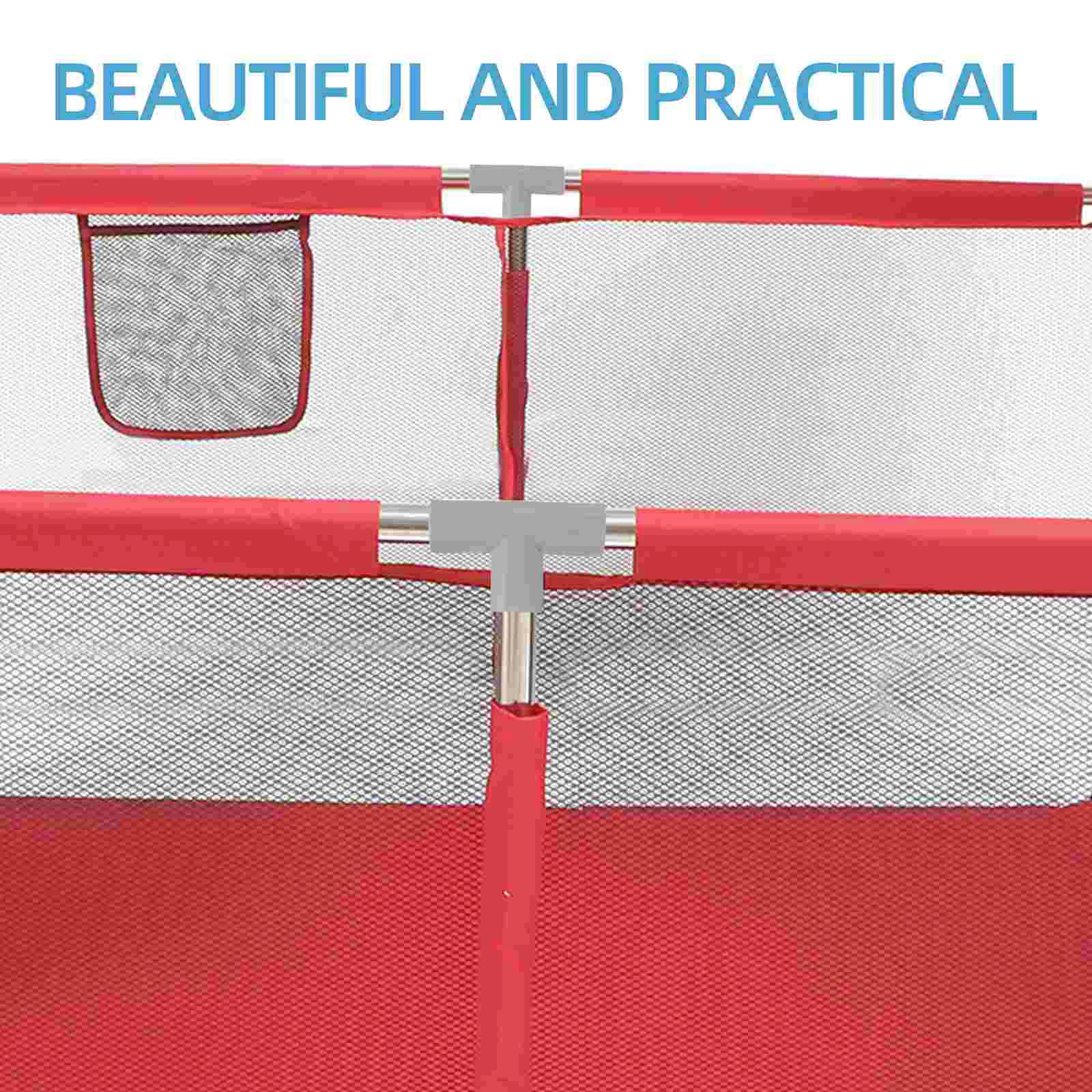 4 Pcs Baby Guardrail Universal Hose Connector Barrel Cage Frame Corner Kit Pool Pvc Connectors Stabilizer