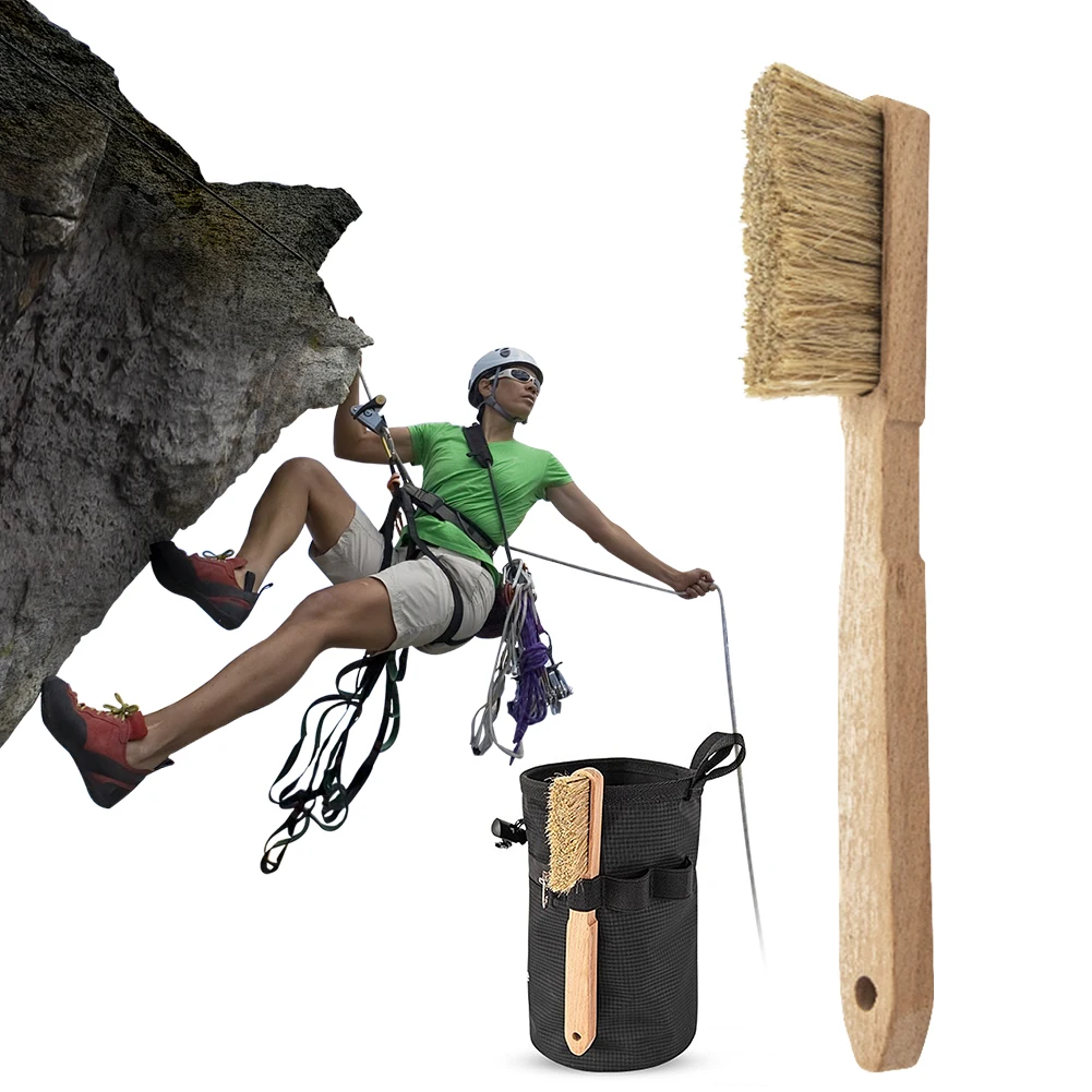 1/2PCS Rock Climbing Brush Portable Firm Bouldering Chalk Brush Long Handle Bouldering Cleaning Brushes Climbing Accessories New climbing brush