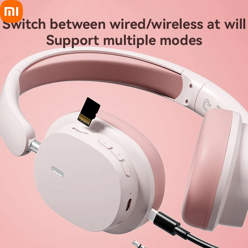 Iconic Brand Wireless Headphones Bluetooth 5.3 Headset Head Mounted Noise Cancelling Headband Sport Earbuds Earphones For Running