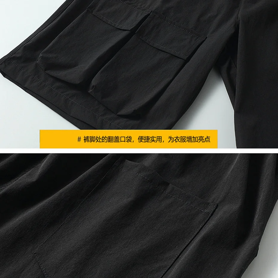 Summer Cargo Shorts Men 12XL Plus Size Shorts Fashion Casual Short Pants Male Summer Elastic Waist Shorts Big Size 12XL 6