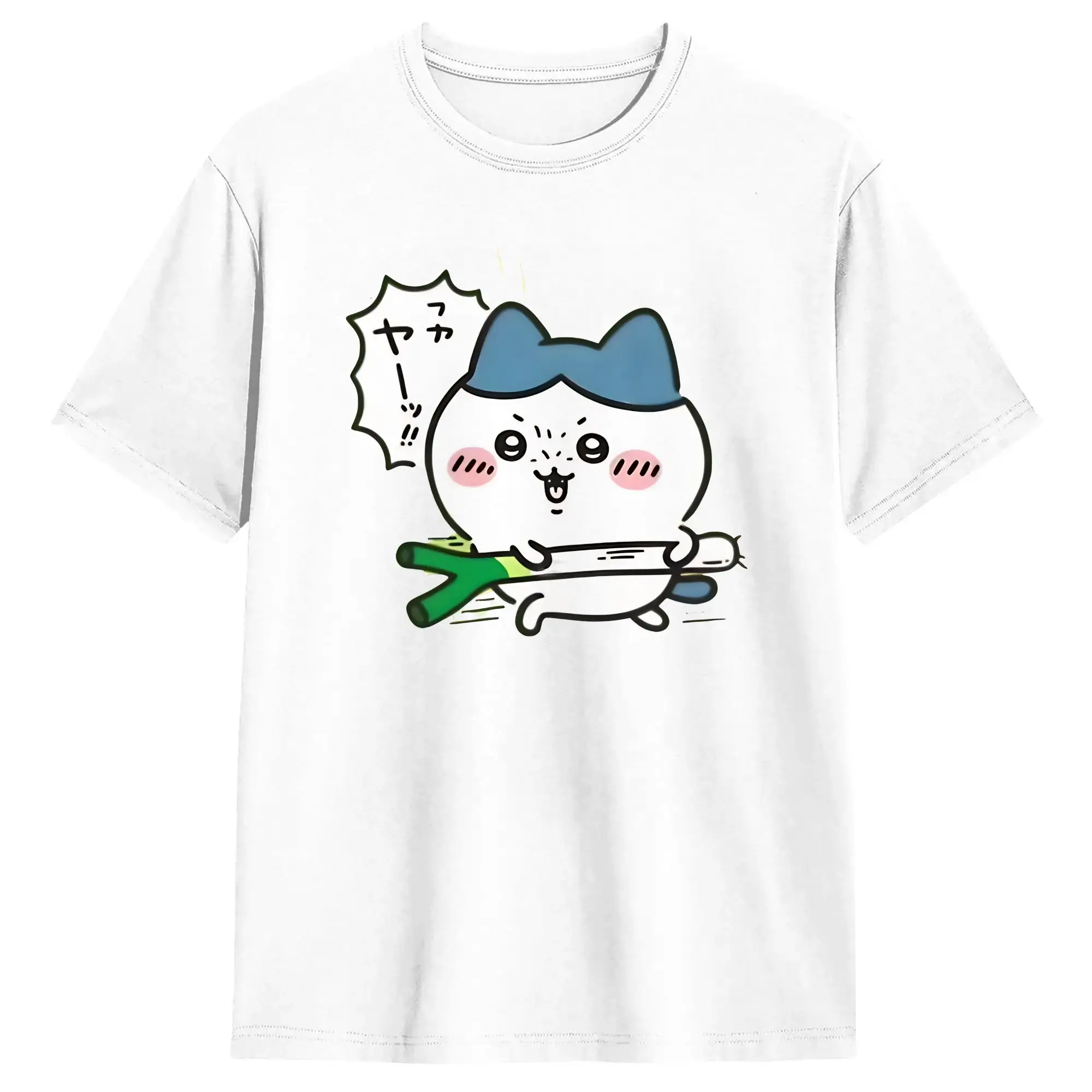 Chiikawas Hachiware T-Shirt Sommer Tolle T-Shirts aus Baumwolle, beliebtes T-Shirt für Herren, Freizeitkleidung