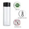24 Pack 10OZ Clear PET Plastic Juice Bottles with Black Lids Plastic Smoothie Bottles Ideal for Juice, Milk, Homemade Beverages 3