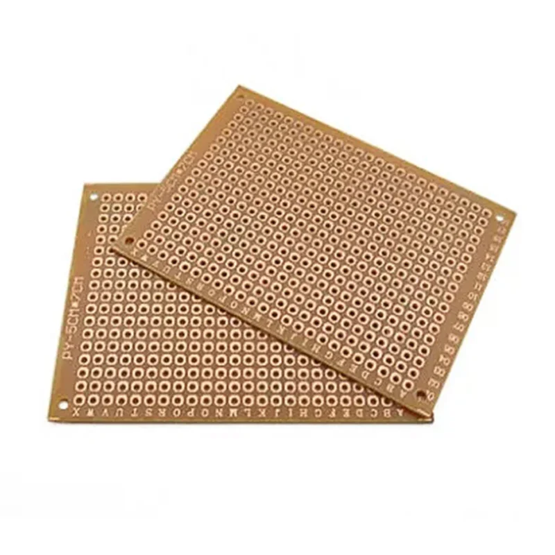5/10PCS 5x7CM 5*7CM PCB 브레드보드 프로토보드 단면 범용 인쇄 회로 기판 1.2MM 두께 DIY 세트 노란색