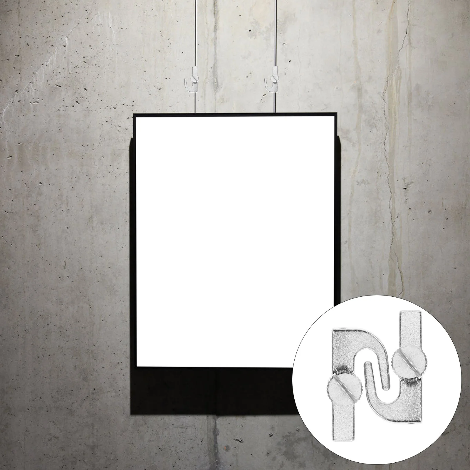 4 Pcs Photo Frame Trouser Hook Hangers Picture Rail Hooks Stainless Steel Molding Hanging