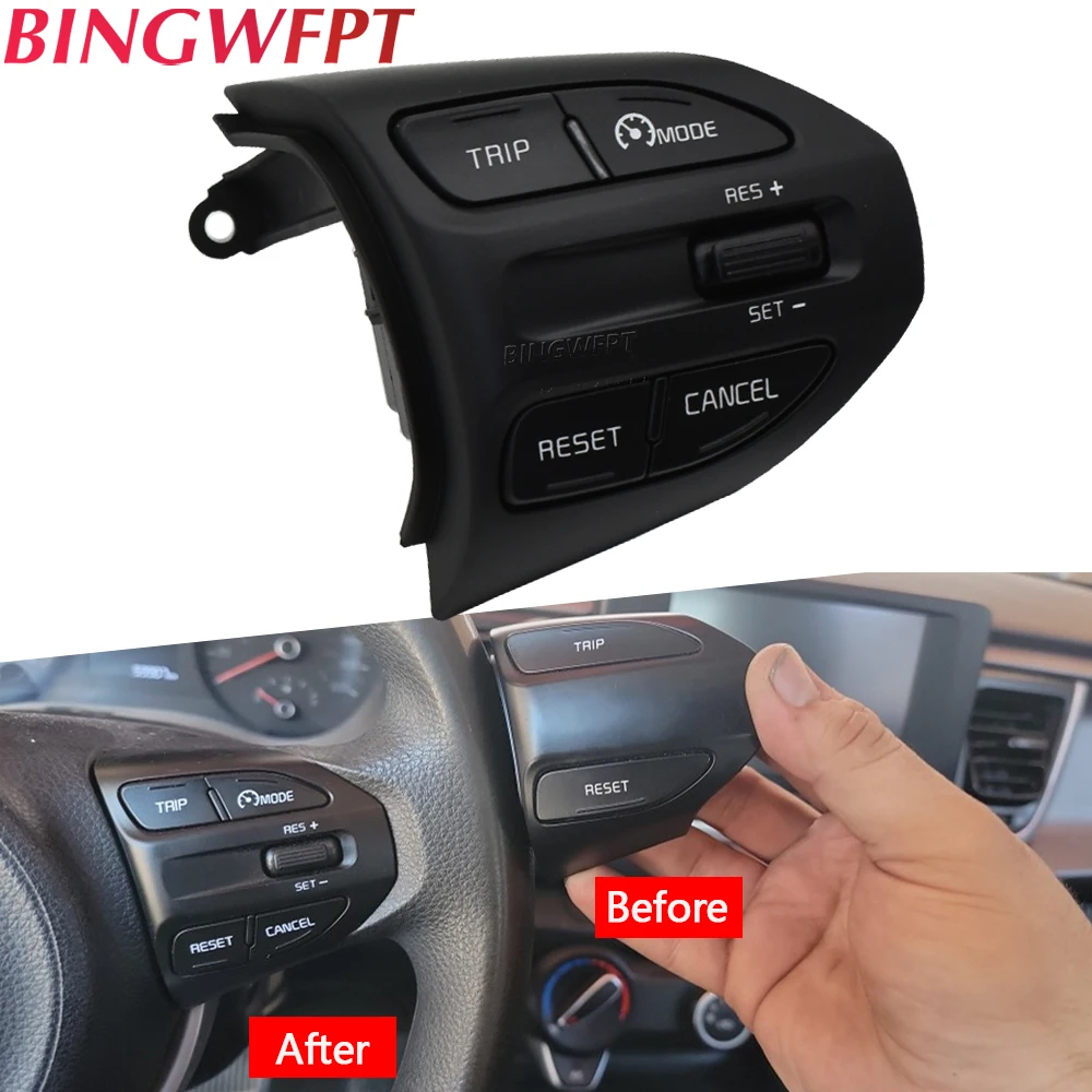 Botón de volante para coche, interruptor de volumen de Control de