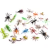 12PCS Simulation Plastic PVC Mini Insect Animals Models Spider Cockroach Beetle Grasshopper Dragonfly Ant Mantis Educational Toy 4