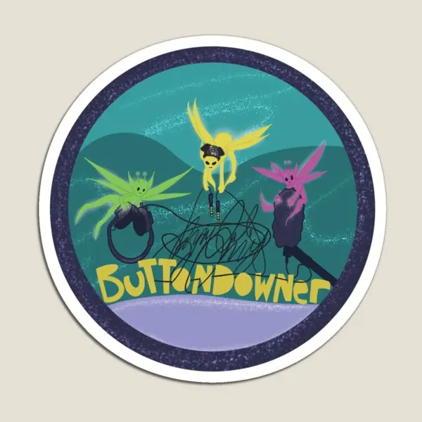 Buttondowner-imán Cryptid Factor para niños, organizador magnético para nevera, pegatinas para el hogar, soporte de juguete colorido para niños