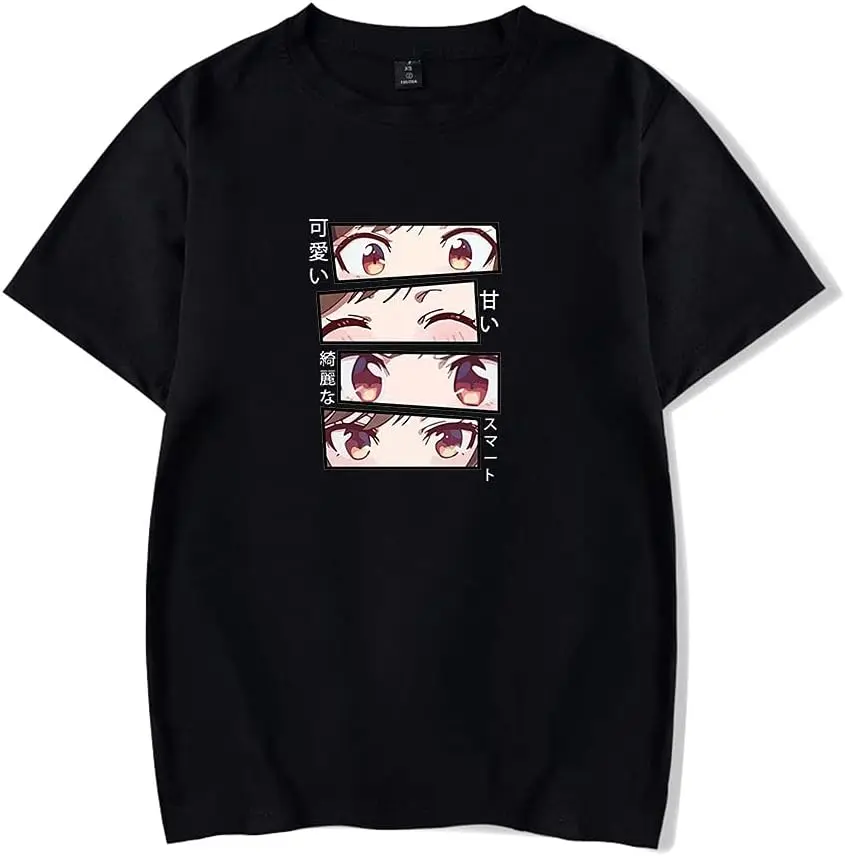 

New Rent a Girlfriend Anime T-Shirt Merch Casual Short Sleeved T Shirt Unisex Tee