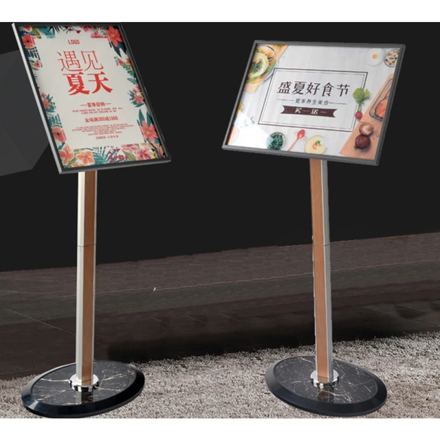 Silver Metal Adjustable Floor Poster Display Stand Poster Rack Signboard  Floor Stand Poster Holder Frame Banner Rack Stand - Frame - AliExpress