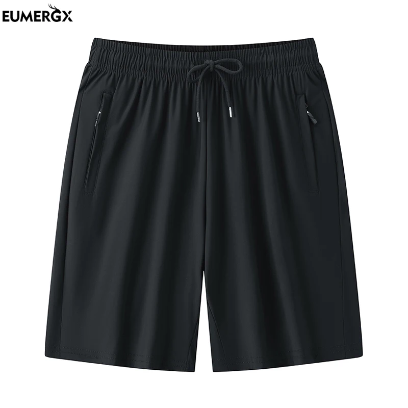 Unisex Summer Quick-Dry Sports Shorts Stretch Hiking Shorts Zippered Pockets For Camping Trekking Climbing Oversize