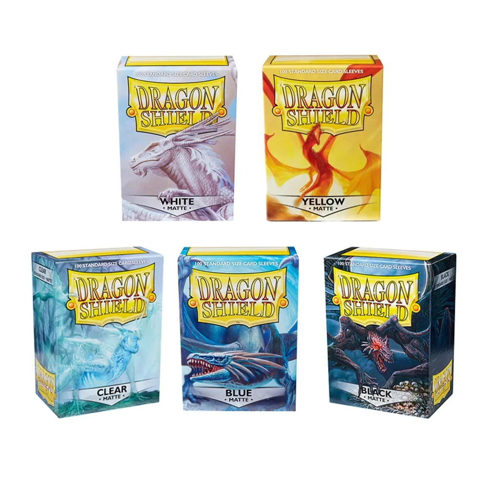 100 Pz/Scatola 66*91Cm Matte Card Sleeves Dragon Shield Cards Cover Cards Protector Per Magic Pkm/Star Reals Giochi Da Tavolo
