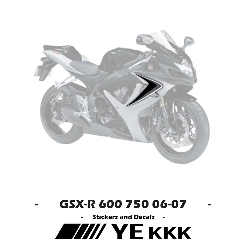 

OEM Replica Full Vehicle Fairing Shell Sticker Decal Metal Color For Suzuki GSX-R600 GSX-R750 K6 2006 2007