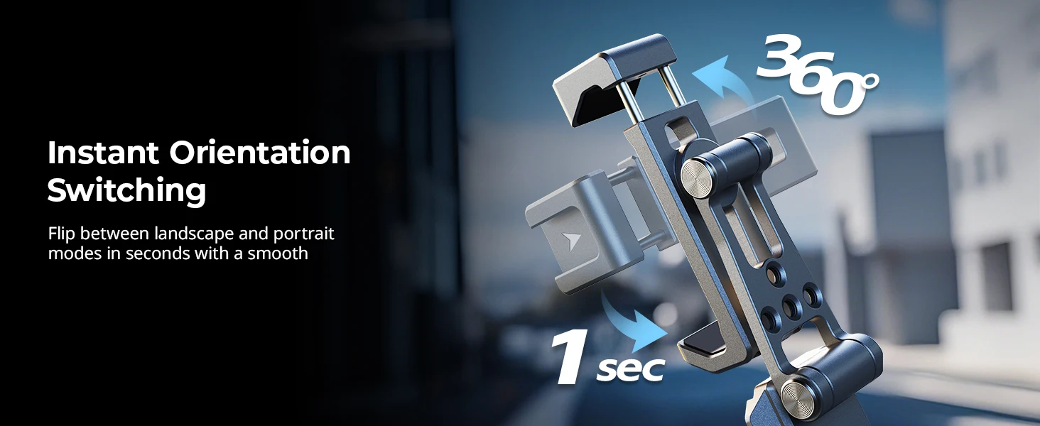 SmallRig Telefonunterstützung für Arca-Standard, für DJI RS4 Mini / RS3 Mini-Stabilisatoren und Arca-Typ-Stativ, mit Kaltschuh -5338 – Detail 2