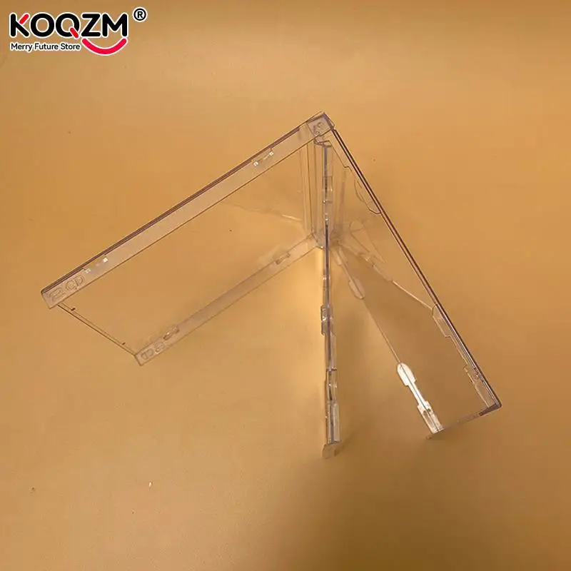 Clear Bottom CD Box Double Disc Black Bottom CD Empty Box Transparent Double-sided Case PP Bag For 2 Discs