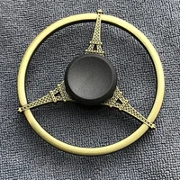 Fidget Finger Spinner Antique Brass Color Alloy Metal Hand Spinner Stress Relief Decompression Toy For Kids Adults Funny Gifts 2