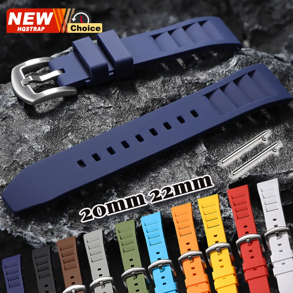Enhanced Sport Rubber Watchband | Silicone Universal Wristband